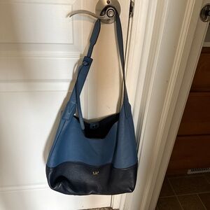 Michael Kors Two-Tone Blue and Black Shoulder Bag